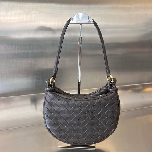 MEDIUM GEMELLI 36 CHOCOLATE LAMBSKIN