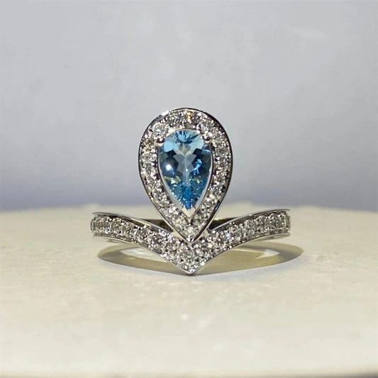 JOSEPHINE RING TURQUOISE SILVER DIAMOND