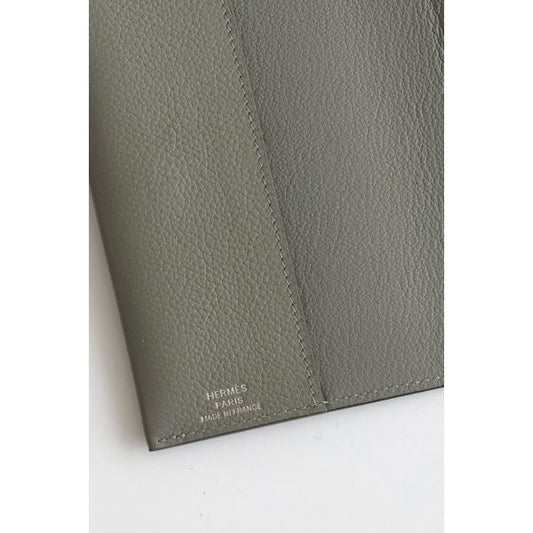 HERM R.M.S Passport Holder in Gris Meyer Evercolor Calfskin