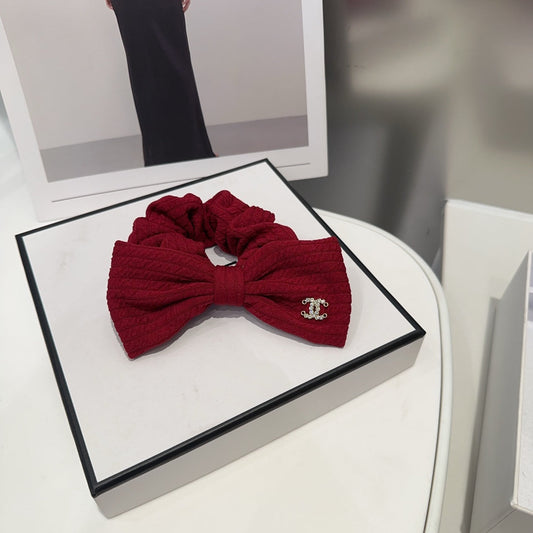 RUBY RED FABRIC SCRUNCHIE 410902