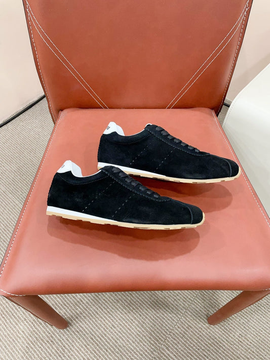 PLUME SUEDE SNEAKERS BLACK