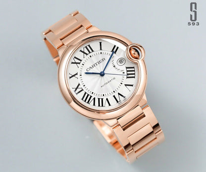 BALLON BLEU DATE ROSE GOLD WHITE DIAL