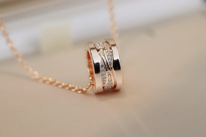 ZERO 1 PINK GOLD DIAMOND NECKLACE