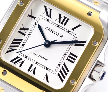 SANTOS LADY 35.1MM AUTOMATIC GOLD STEEL