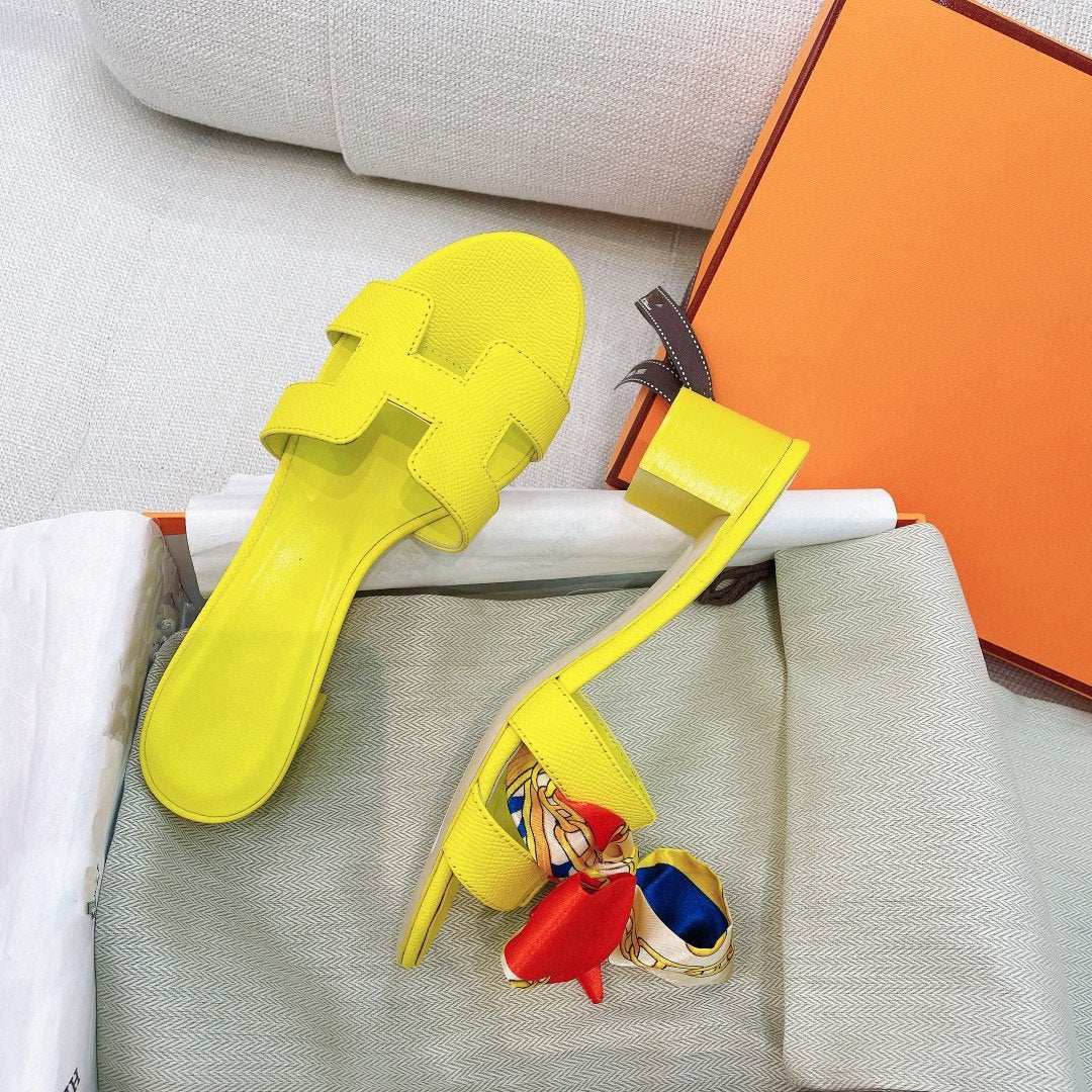 0asis Sandal Epsom Calfskin Lemon