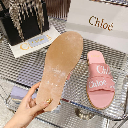 WOODY SLIPPER IN ROSE PINK CANVAS