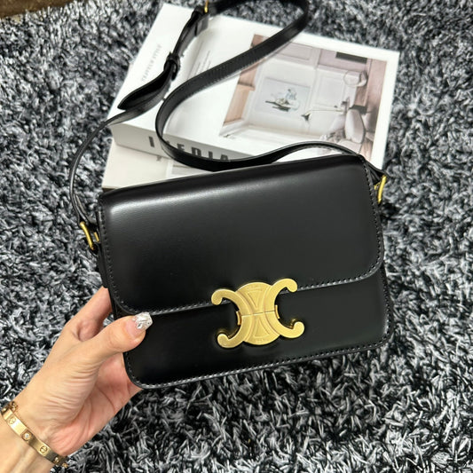 TRIPHOME TEEN 18 BLACK COWHIDE LEATHER