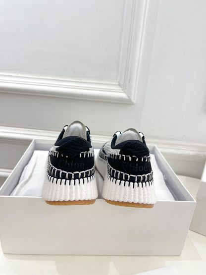 NAMA SNEAKER IN BLACK MIX COLORFUL SPECIAL FABRIC