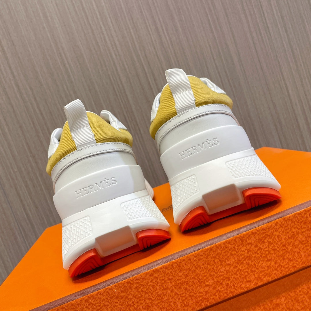 GIGA SNEAKER YELLOW MIX WHITE CALFSKIN
