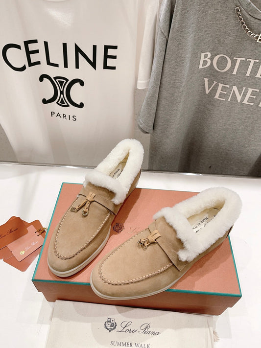 LP SUMMER CHARMS WALK LOAFERS CAMEL FLEECE