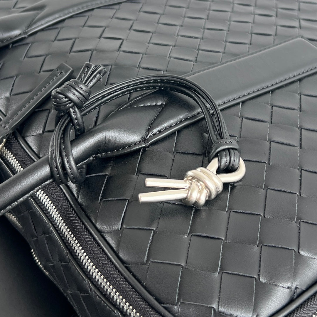 LARGE GETAWAY 39 WEEKENDER IN BLACK CALFSKIN