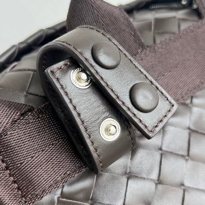 POSTINO BAG 30 IN HICKORY BROWN CALFSKIN