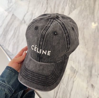 BASEBALL CAP MODEL 650042 IN WASHED BLACK DENIM