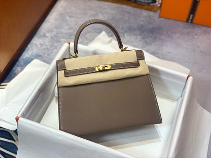 HERM Kelly 25cm, Etoupe, Epsom