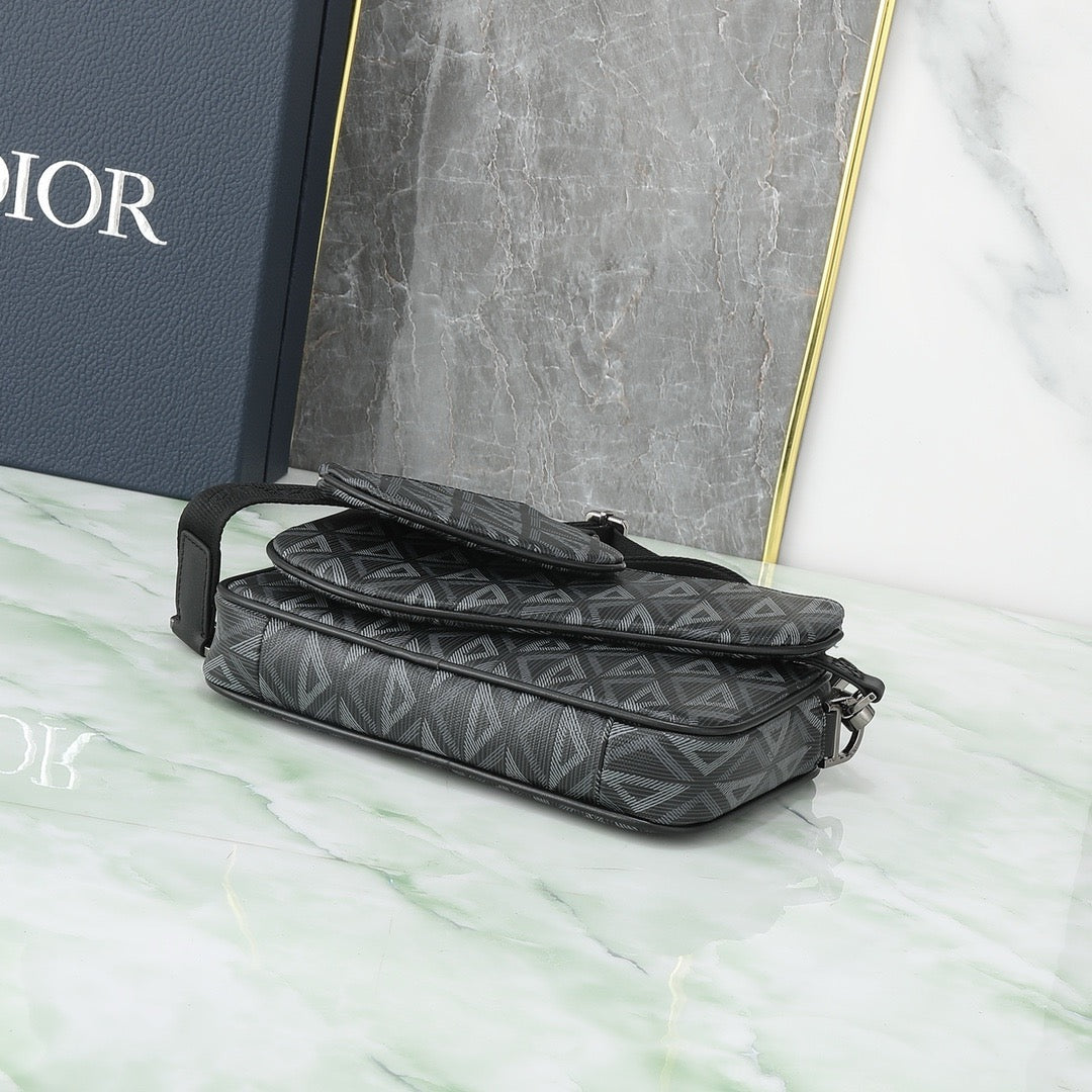 CD Diamond Messenger Bag