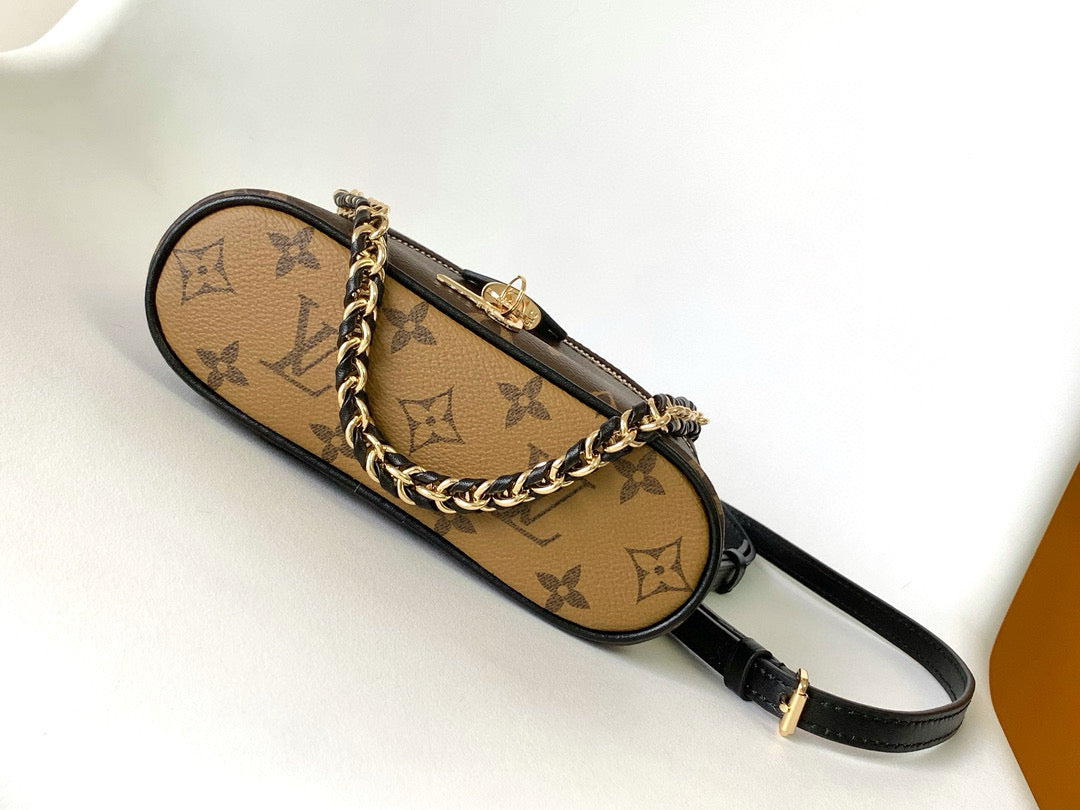 VANITY CHAIN POUCH 19 MONOGRAM REVERSE CANVAS