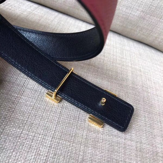 HERM Mini Constance 24mm Reversible Belt Black/Ruby