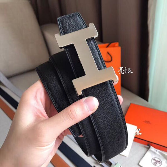 HERM Constance Belt Buckle & Black Clemence 38 MM Strap