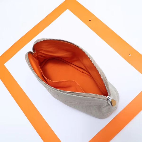 HERM Medium Bolide Travel Case In Grey Cotton