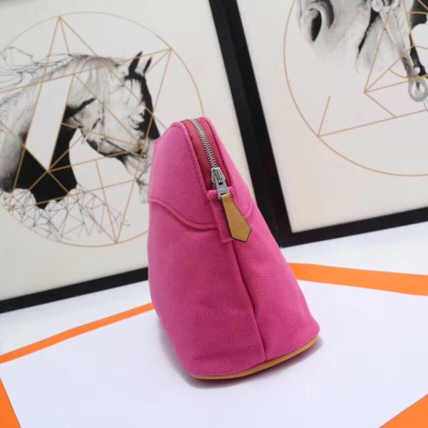 HERM Medium Bolide Travel Case In Rose Red Cotton