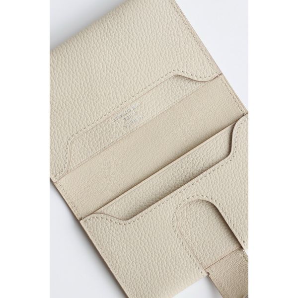 HERM R.M.S Card Holder in Beton Evergrain Calfskin