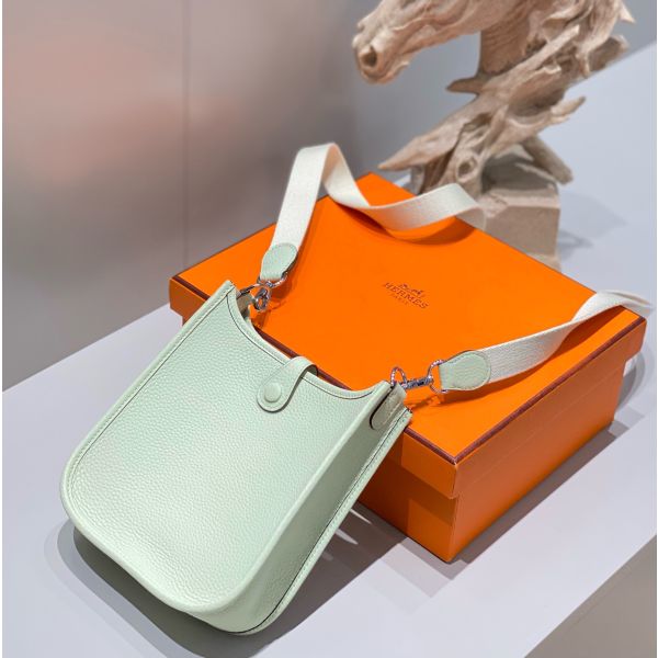 HERM Evelyne III TPM Bag In Vert Fizz Clemence Leather