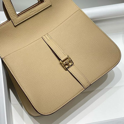 HERM Halzan 25 Bag in Trench Clemence Leather