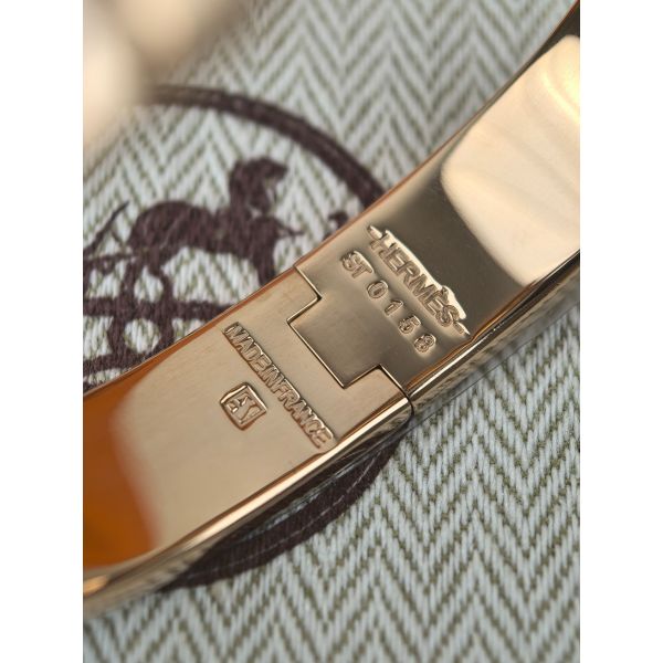 HERM Jaune Ambre Enamel Clic H Bracelet