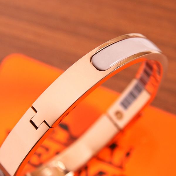 HERM Pink Mini Clic Kelly Bracelet