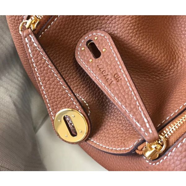 HERM Lindy Mini Bag In Gold Clemence Leather GHW
