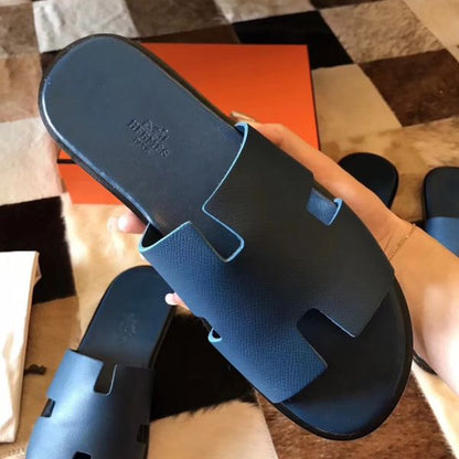 HERM Izmir Sandals In Colvert Epsom Leather