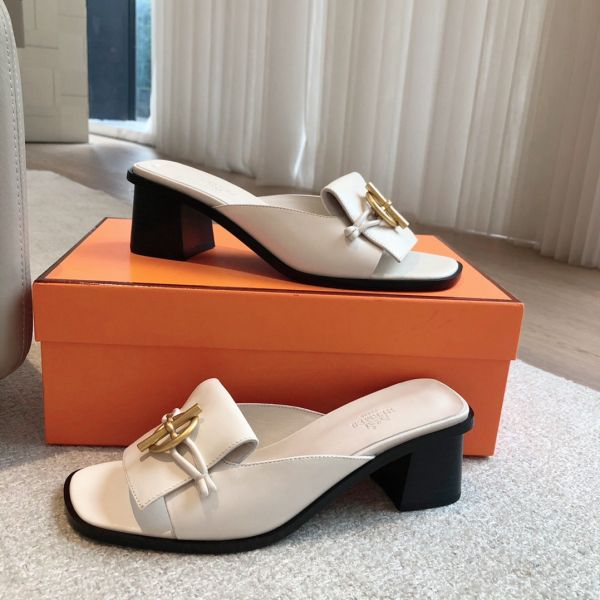 HERM Women's Ilot 50 Sandals in White Leather