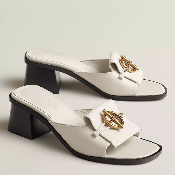 HERM Women's Ilot 50 Sandals in White Leather