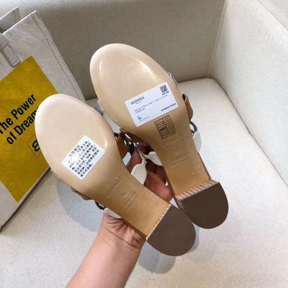 HERM Tandem Sandals In Multicolour Lambskin