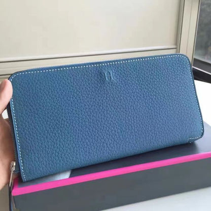 HERM Blue Jean Azap Zipped Wallet