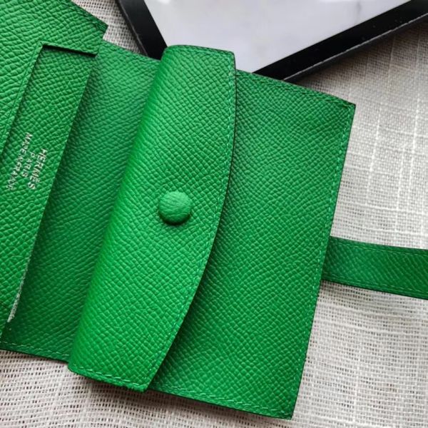 HERM Bearn Mini Wallet In Bamboo Epsom Leather