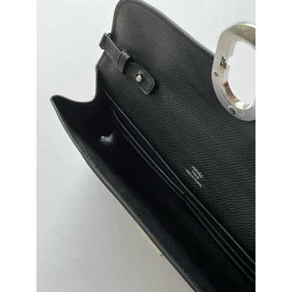 HERM Maillon To Go Wallet in Black Epsom Calfskin