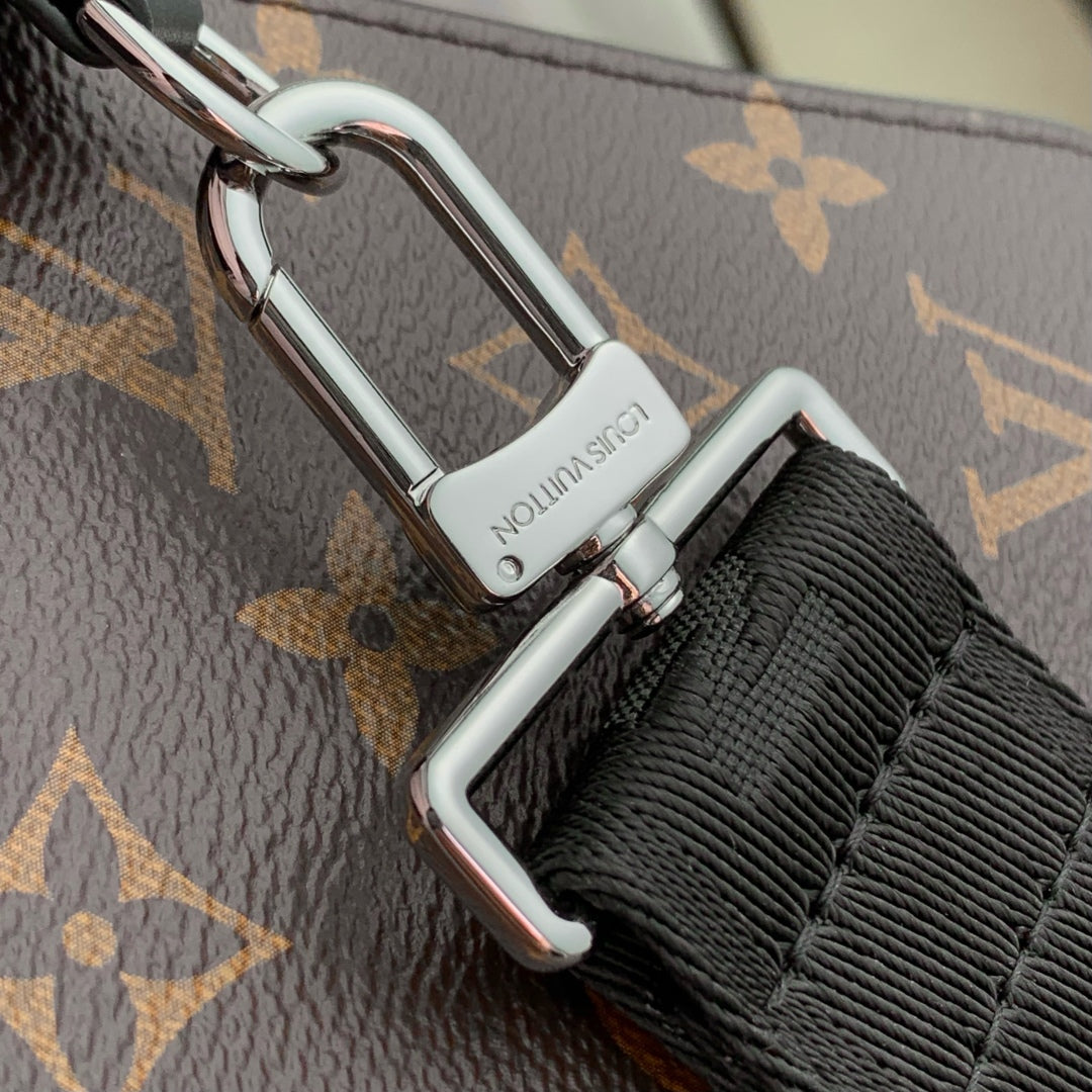 ANPHA WEARABLE WALLET 18 IN BROWN AND BLACK MONOGRAM CALFSKIN