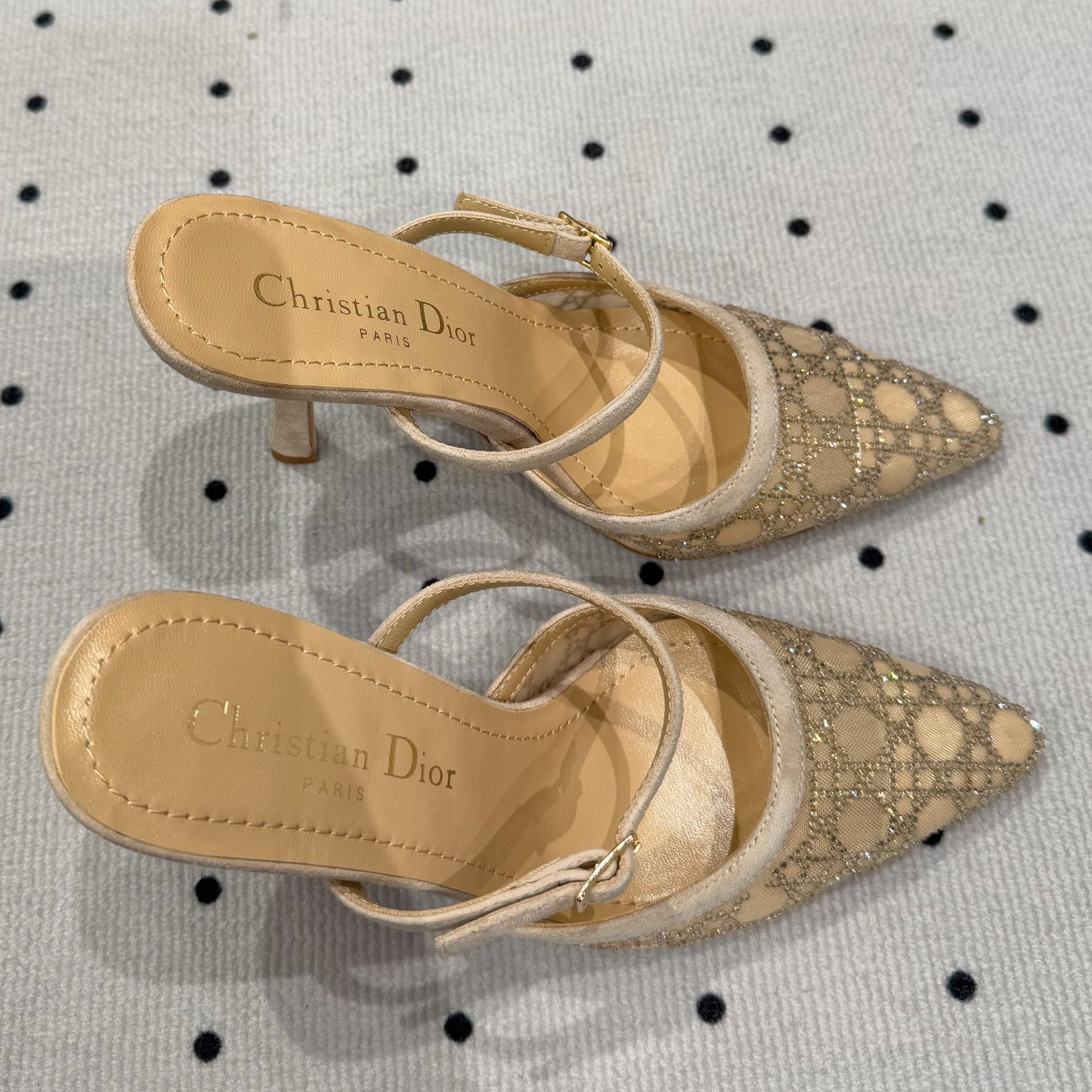 HIGH HEELS MULE IN CAMEL BEIGE LAMB SUEDE 10 CM
