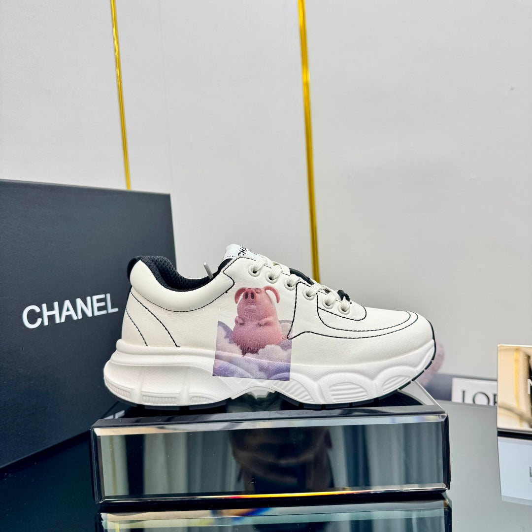TRAINERS SNEAKER IN WHITE CALFSKIN WITH STICKER 238627