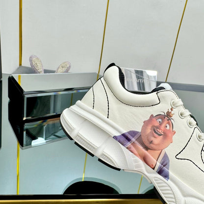 TRAINERS SNEAKER IN WHITE CALFSKIN WITH STICKER 238628
