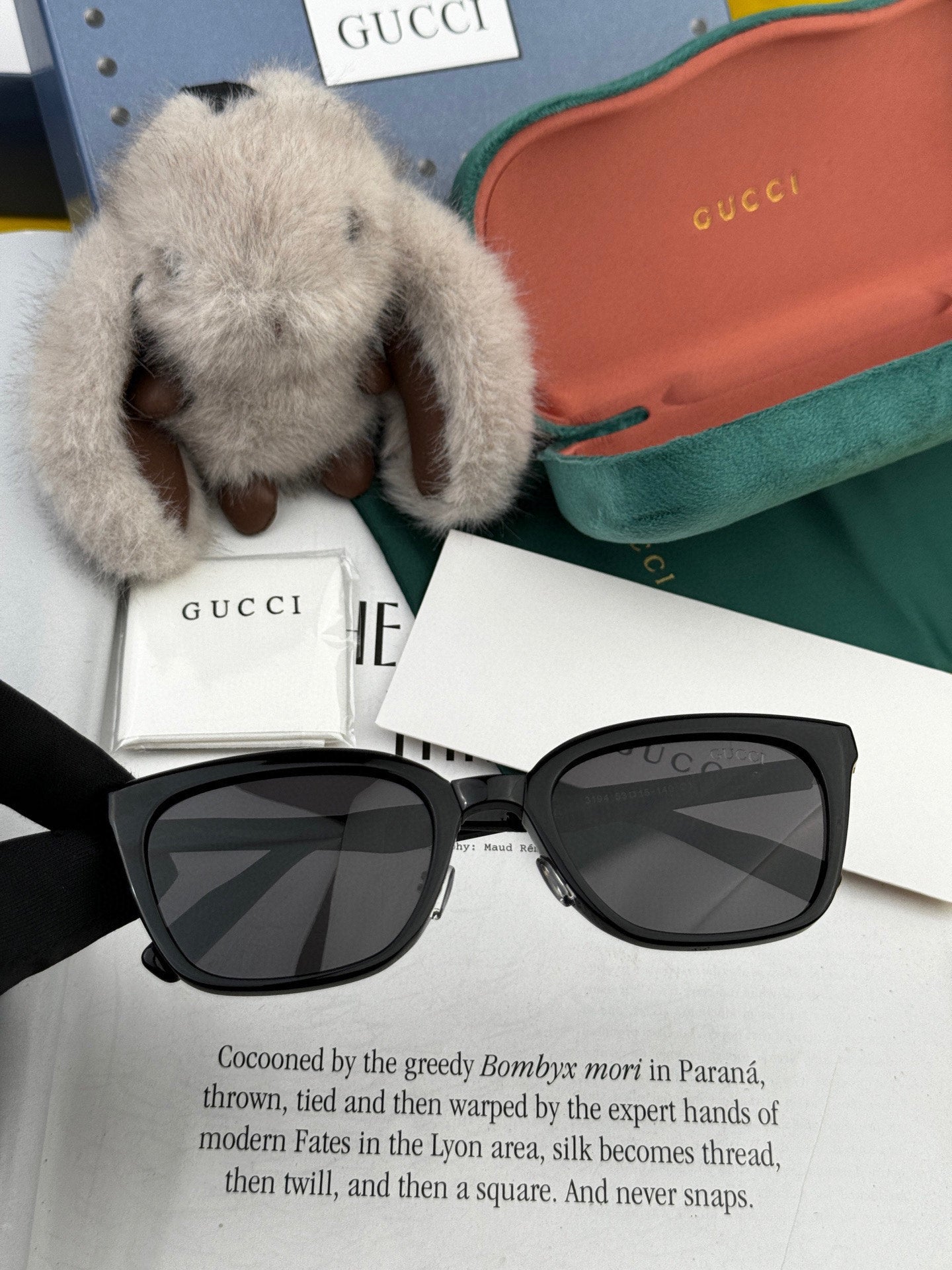 FOLDABLE SQUARE FRAME SUNGLASSES G4319 IN ACETATE