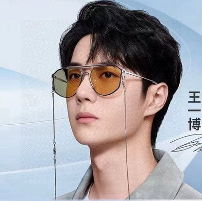 LOW NOSE BRIDGE FIT SUNGLASSES G9314 IN METAL AND ACETATE