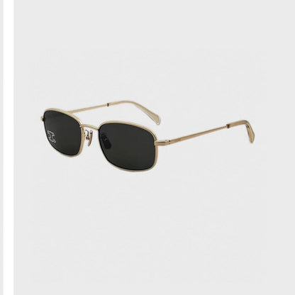TRIOMPHE RHINESTONE SUNGLASS CL40285U IN METAL WITH CRYSTALS