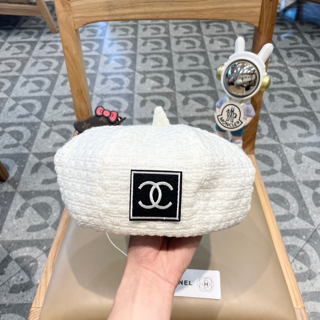 BERET HAT WHITE 431753