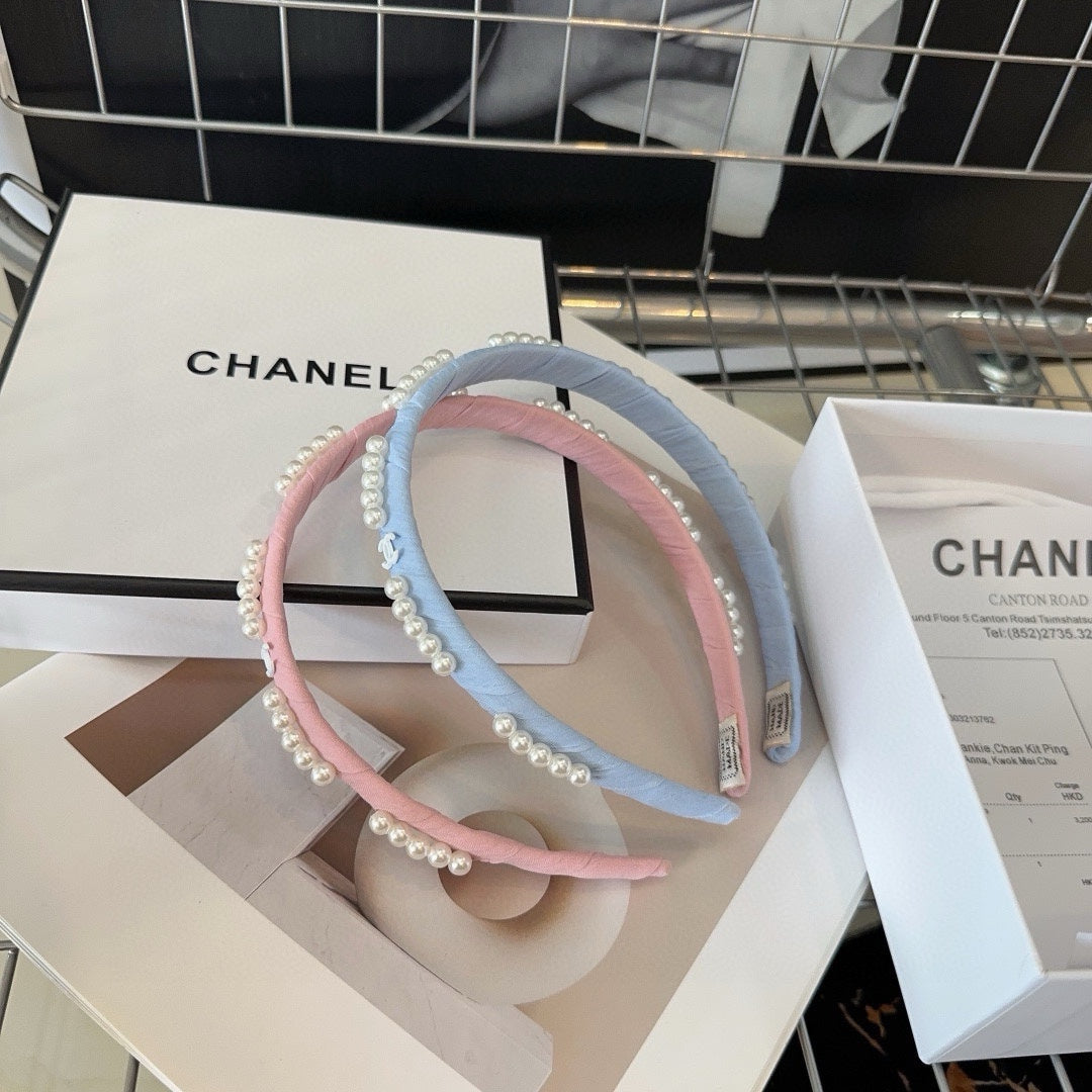 HEADBAND BLUSH PINK SILK 168621
