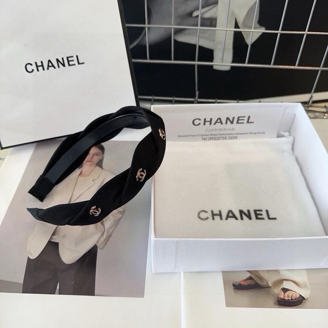 BLACK FABRIC HAIRBAND 432852