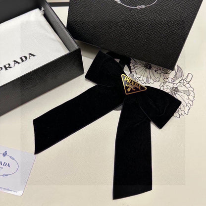 BOW HAIR CLIP IN BLACK VELVET 406114