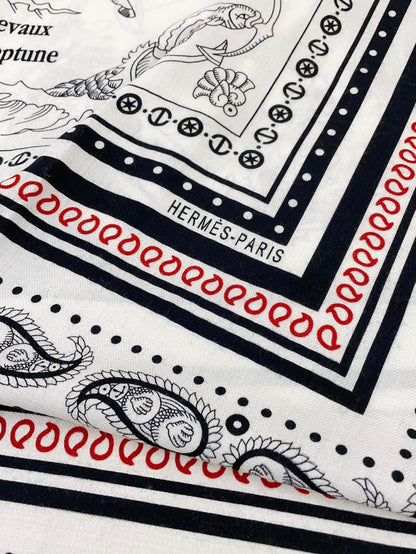 TATOUAGES MARINS BANDANA SHAWL 135 CM COLORFUL 385442