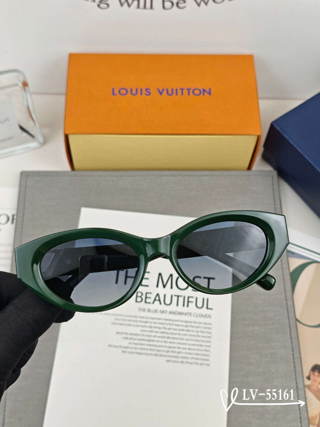 CAT EYE SUNGLASSES 55161 IN ACETATE